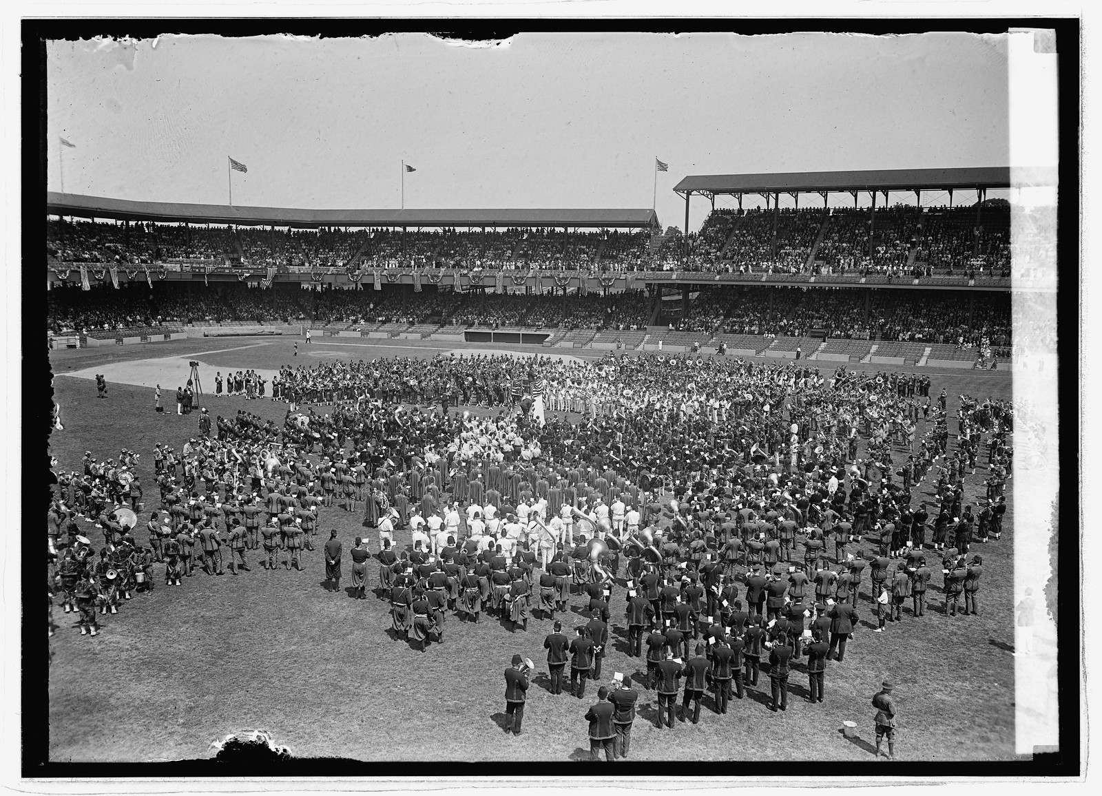 Massed bands, [1923] — historic photograph