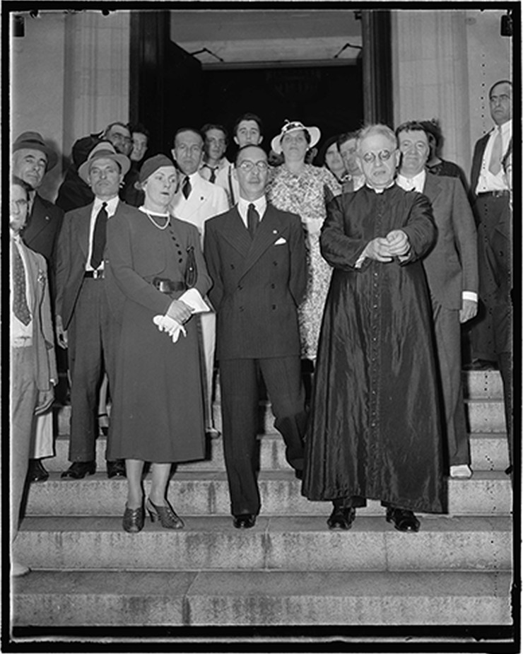 Antique Portrait - Washington DC - Italian Ambassador attends memorial, [19]39 June 23. — historic image