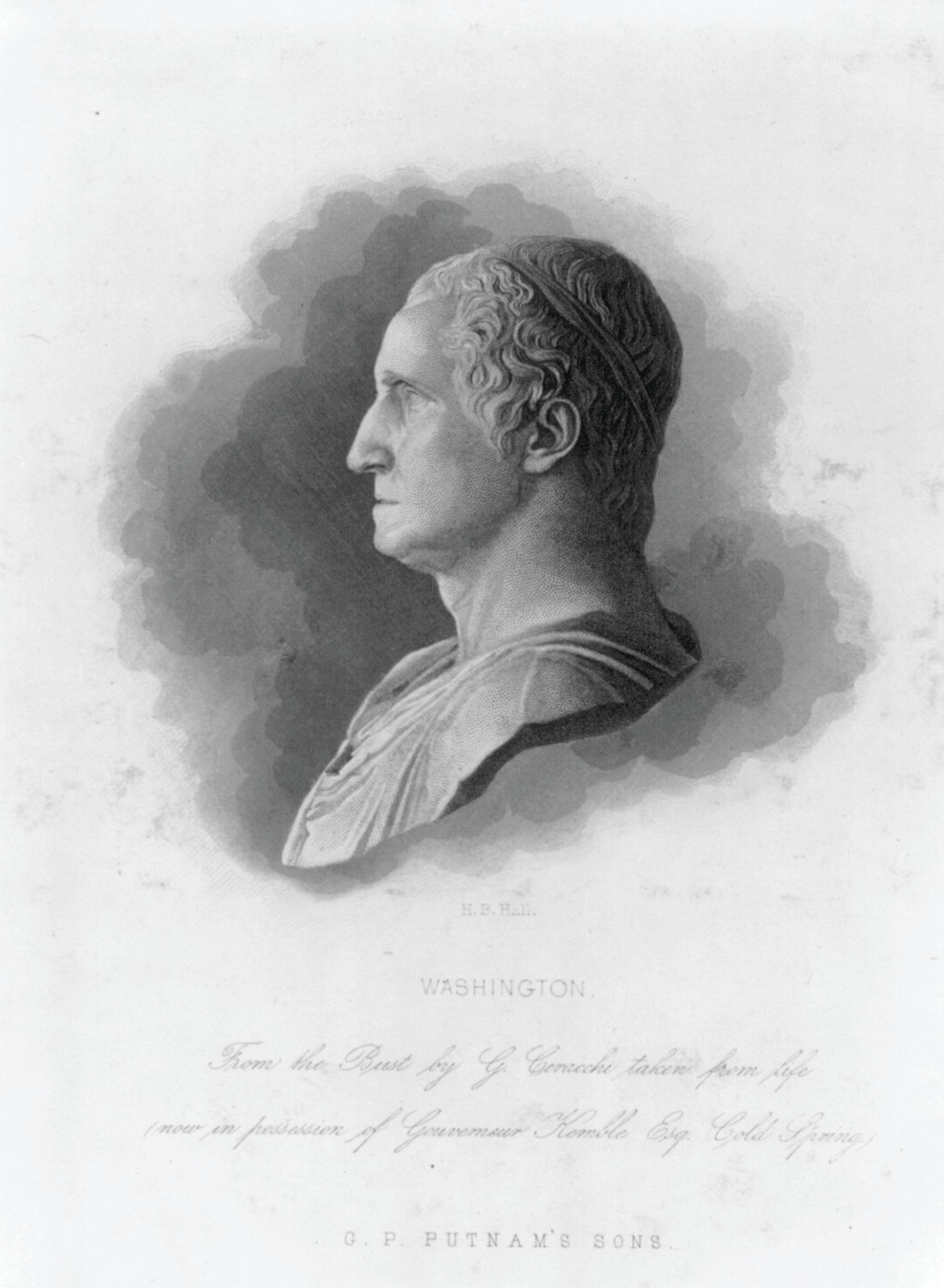 George Washington, [no date recorded on caption card] — antique engraving