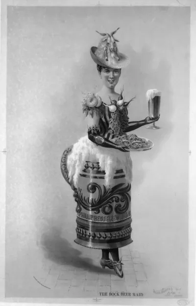 The Bock beer maid / Wilson, Wagner & Co., Lith., Chicago.