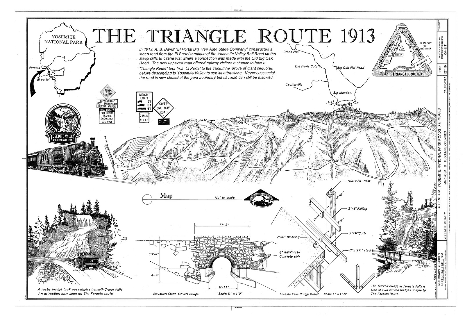 The Triangle Route 1913 — historic image