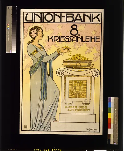 Union-bank 8. Kriegsanleihe durch Sieg zum Frieden / Th. Fasche.