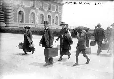 Arriving at Ellis Island