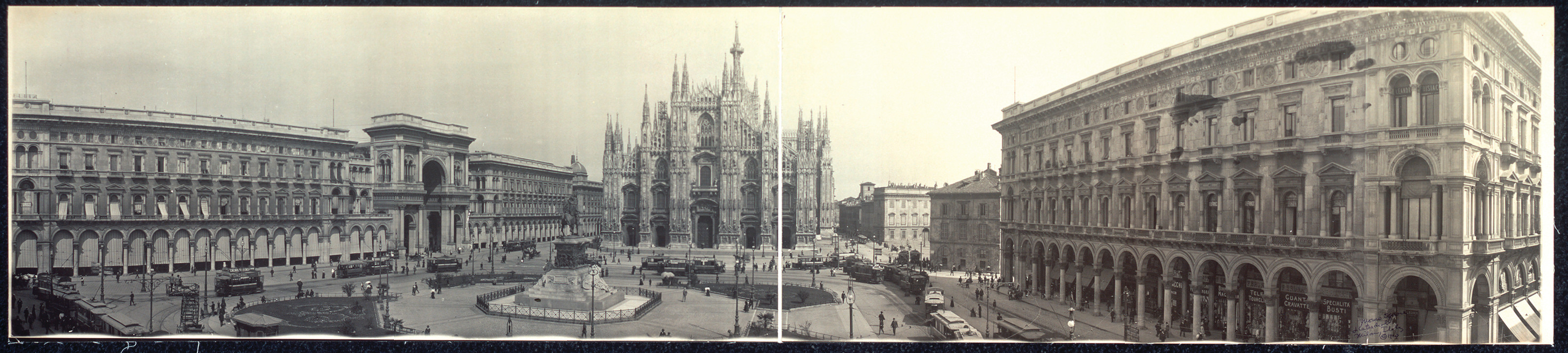 Duomo Square and Cathedral, Milan, Italy, 1909, 1909 — historic image