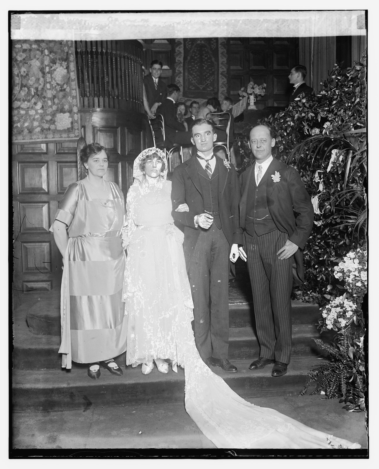 Wadsworth - Symington wedding, 3/1/24, [19]24 March 1. — historic photograph