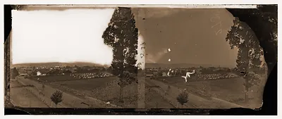 Gettysburg Pennsylvania. Gettysburg from the cemetery