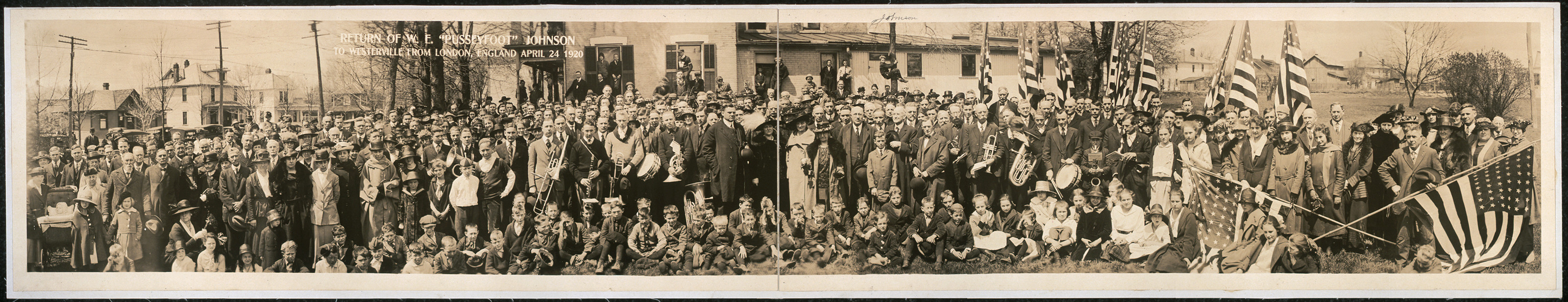 W. E. Pusseyfoot Johnson Westerville, Ohio, 1920, 1920 — historic image