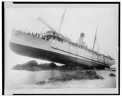 C.P.R.Co. S.S. Princess may wrecked on Sentinel Is., Alaska, August 5, 1910