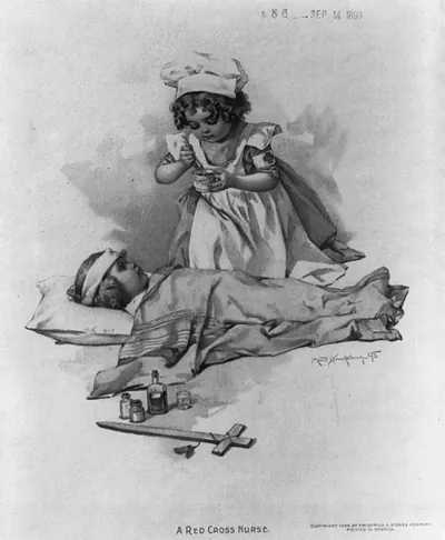 A Red Cross nurse