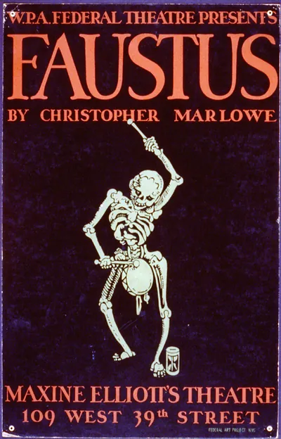 W.P.A. Federal Theatre Presents Faustus by Christopher Marlowe