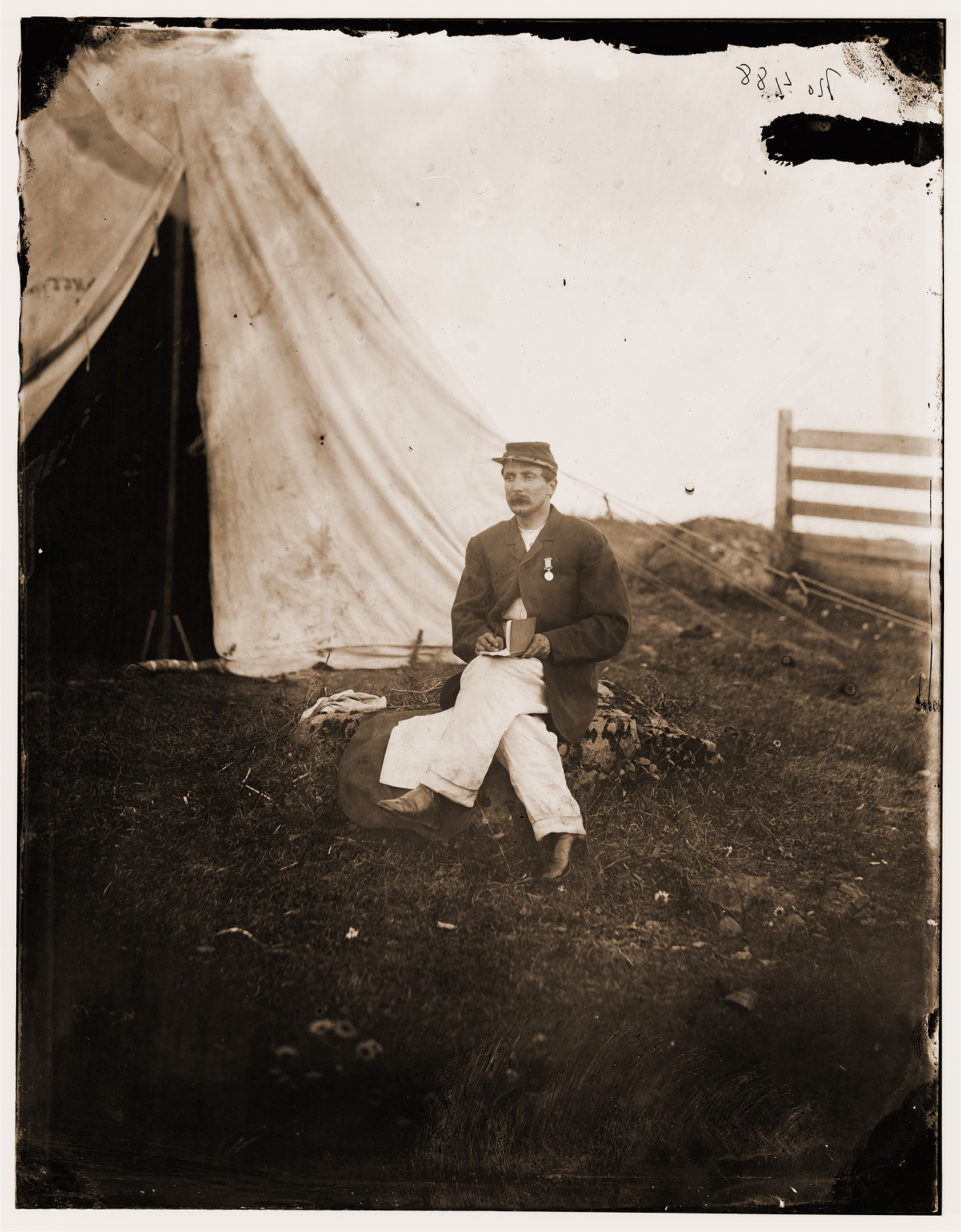 Gettysburg Pennsylvania. Capt. John J Hoffs clerk, 1865 — historic photograph