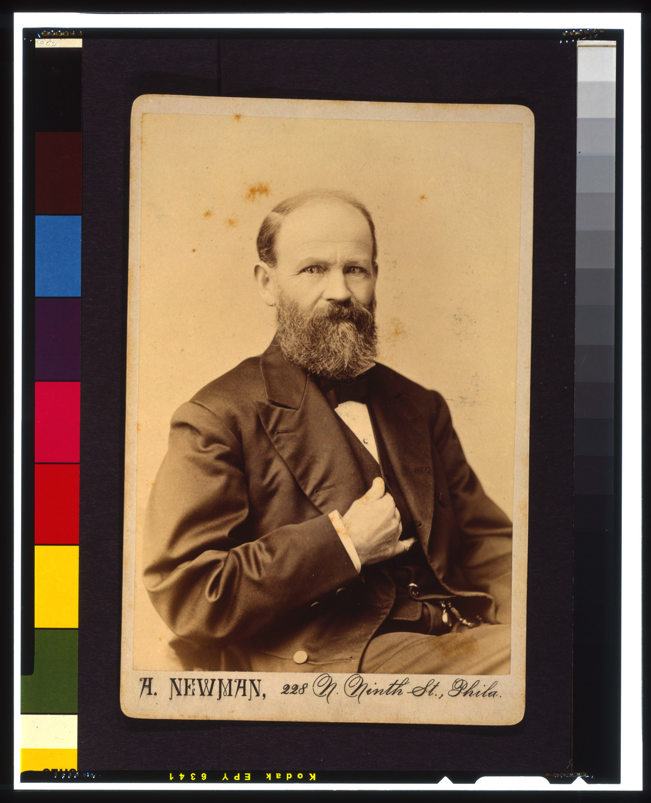 [James Queen, half-length portrait, seated, facing right], [between 1879 and 1886] — historic photograph