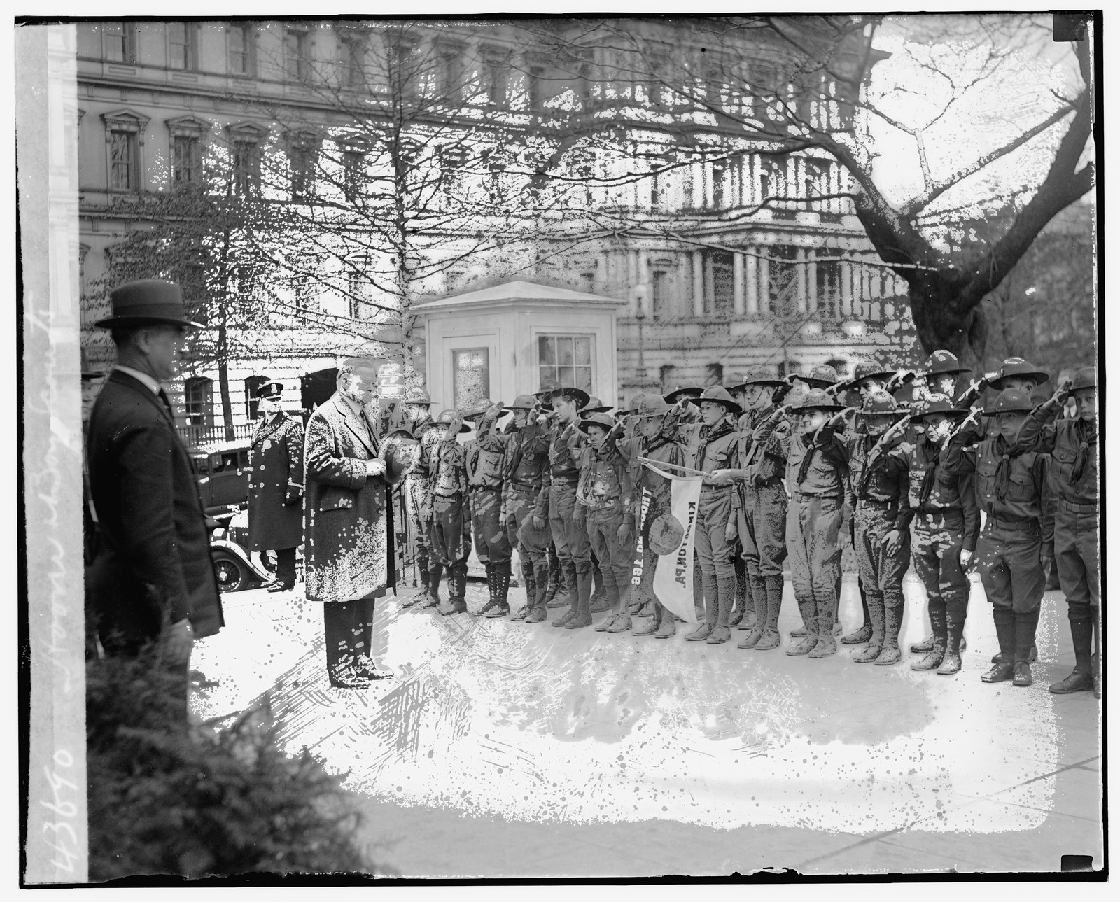 Hoover & Boy Scouts, [between 1909 and 1932] — historic photograph