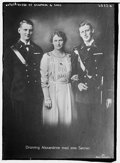 King & Queen of Denmark & sons