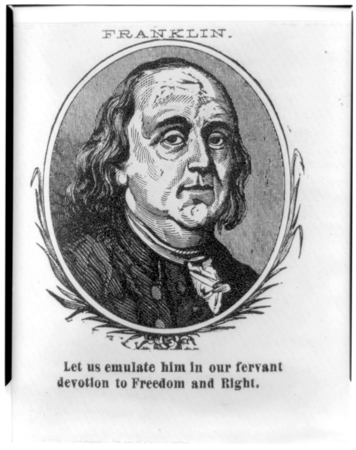 Benjamin Franklin, [1860?] — historic print