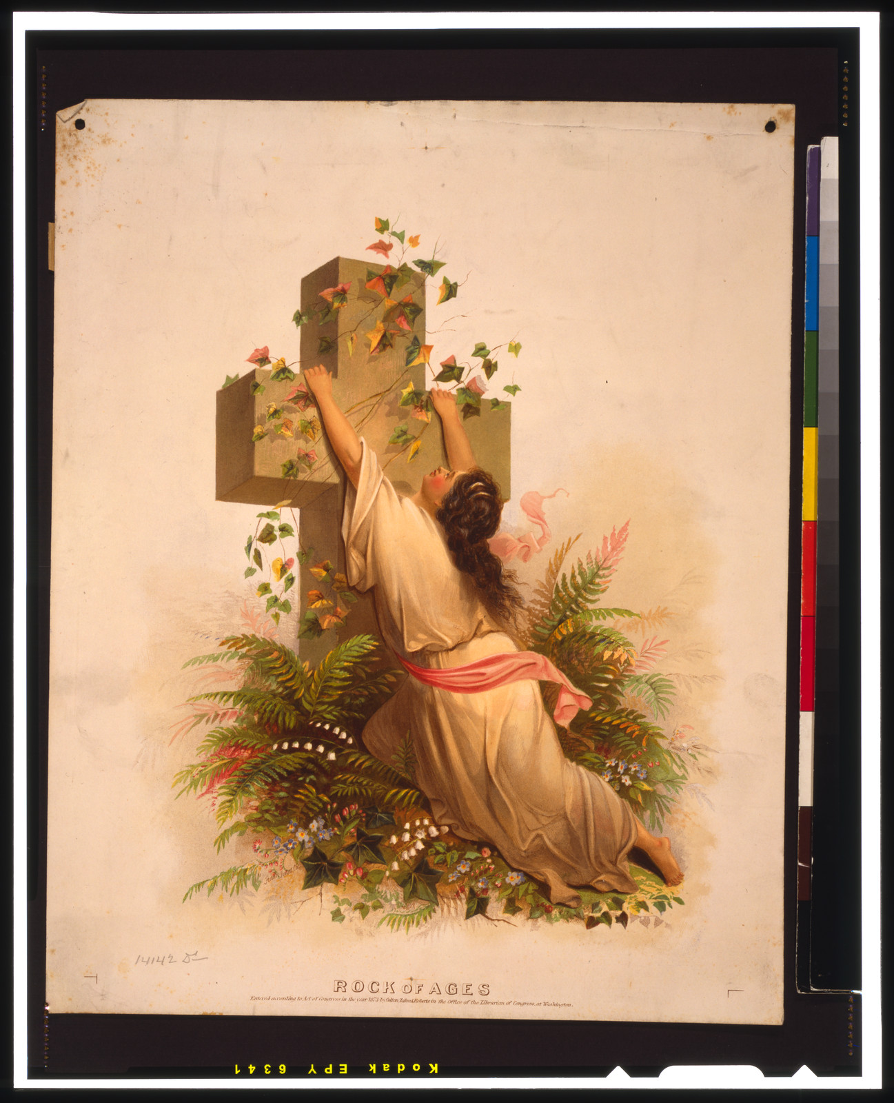 Rock of ages, c1873. — antique lithograph