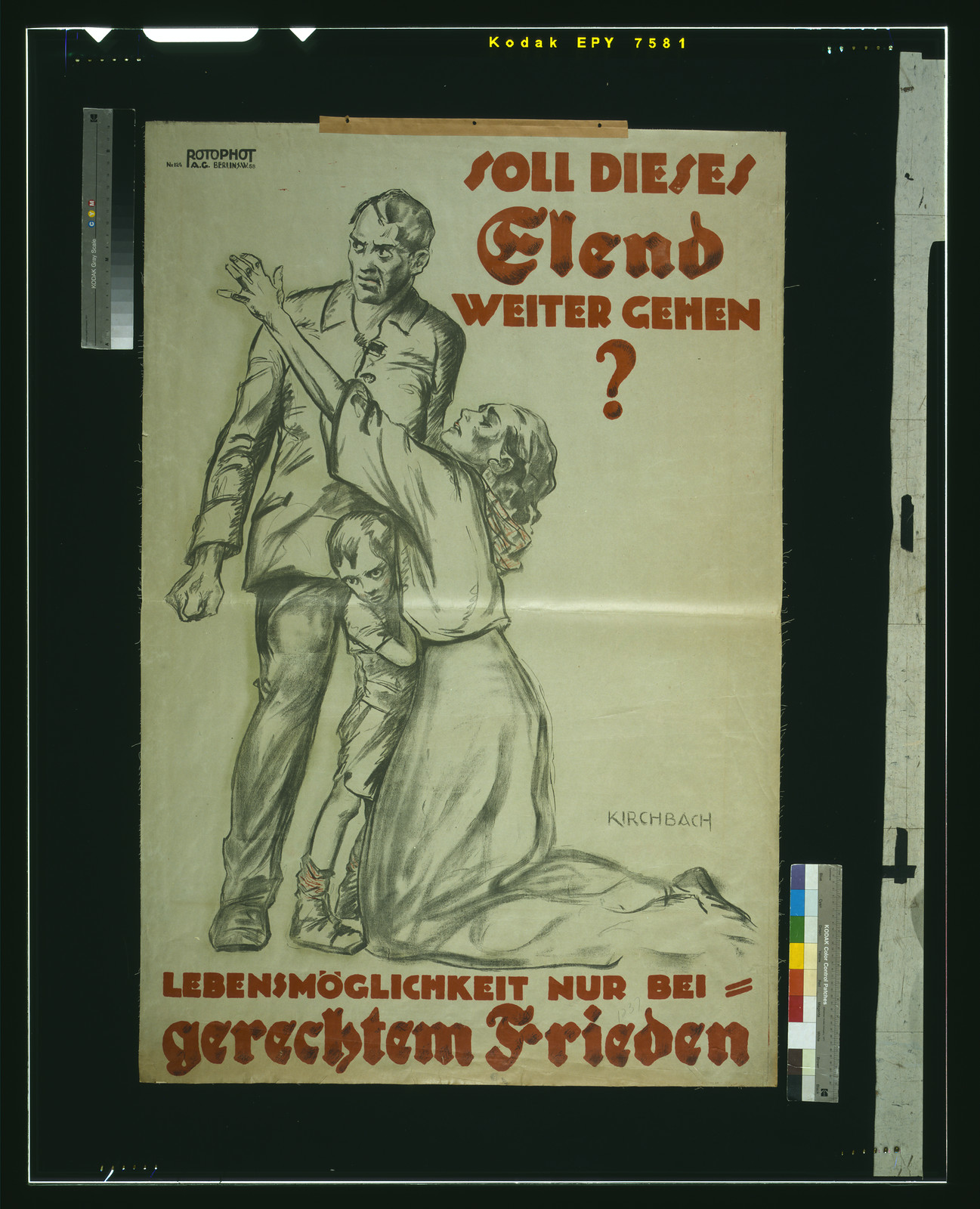 Soll dieses Elend weite, 1920 — historic image