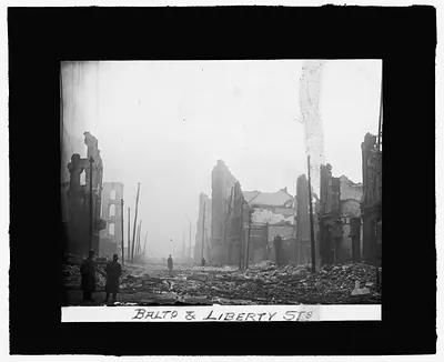 [Baltimore fire, 1904] Balto. & Liberty Sts.