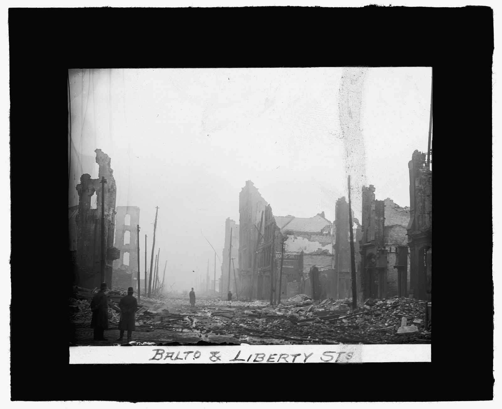 [Baltimore fire, 1904] Balto. & Liberty Sts., [1904] — historic photograph