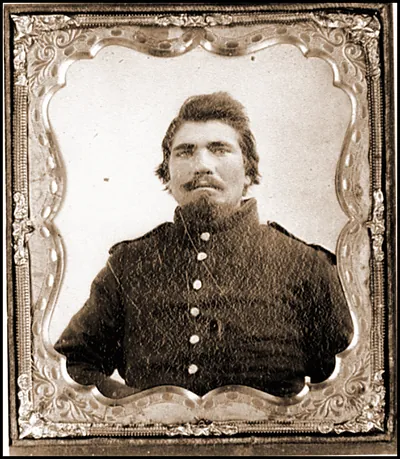 Portrait of Sgt. James W. Travis 38th Illinois Volunteer Infantry U.S.A.