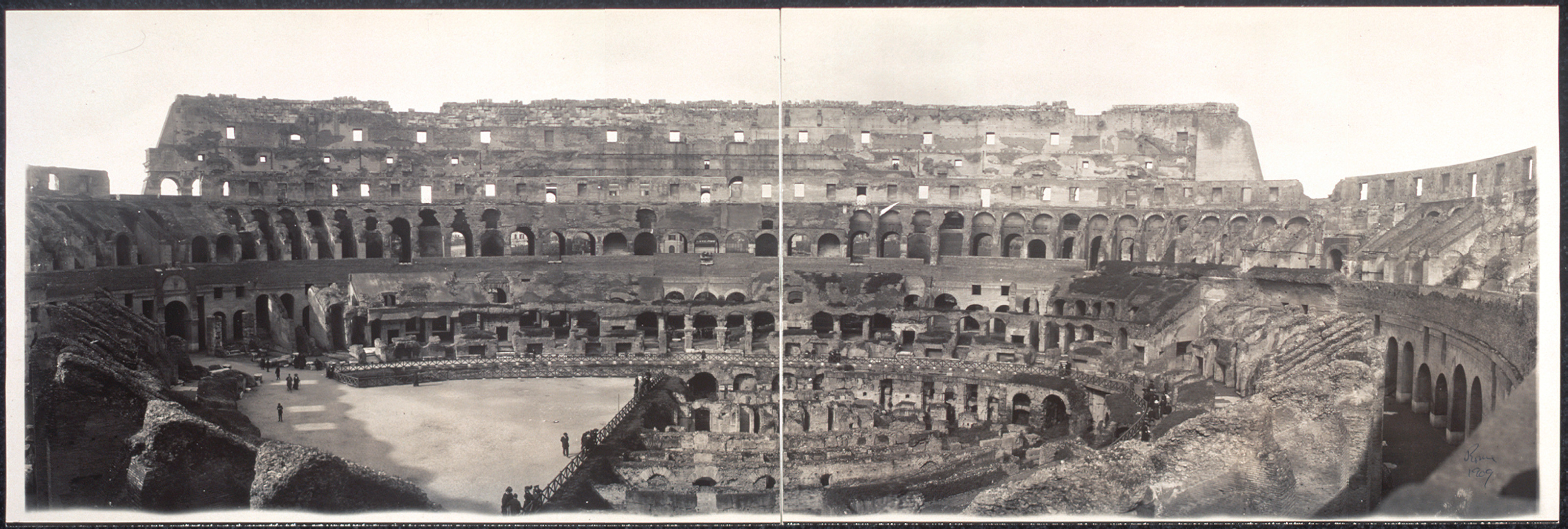 Interior of Coliseum, Rome, Italy, 1909, 1909 — historic image