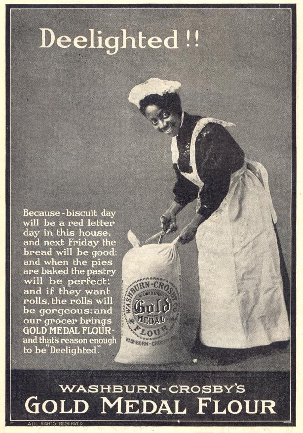 Deelighted!! Washburn-Crosby's Gold Medal Flour advertisement — historic image