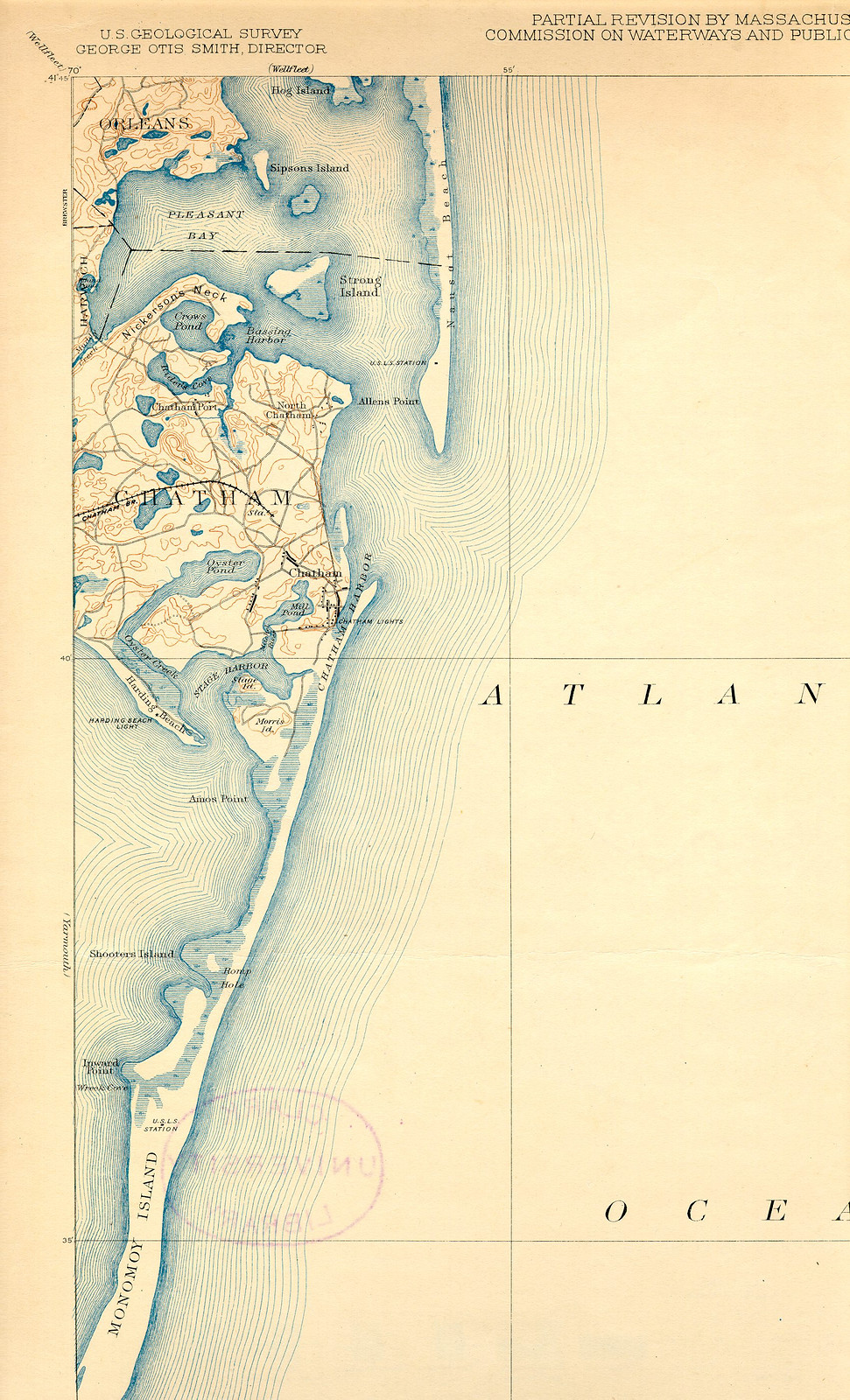 chtm 17 nw, Massachusetts — antique map