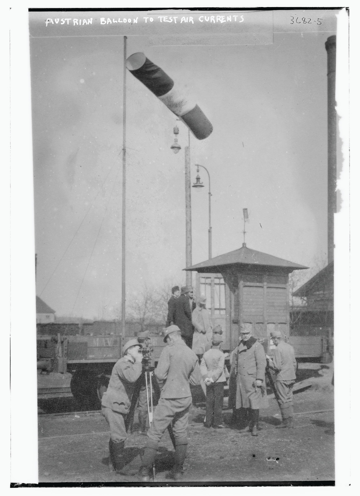 Austrian balloon to test air currents, n/a — historic photograph