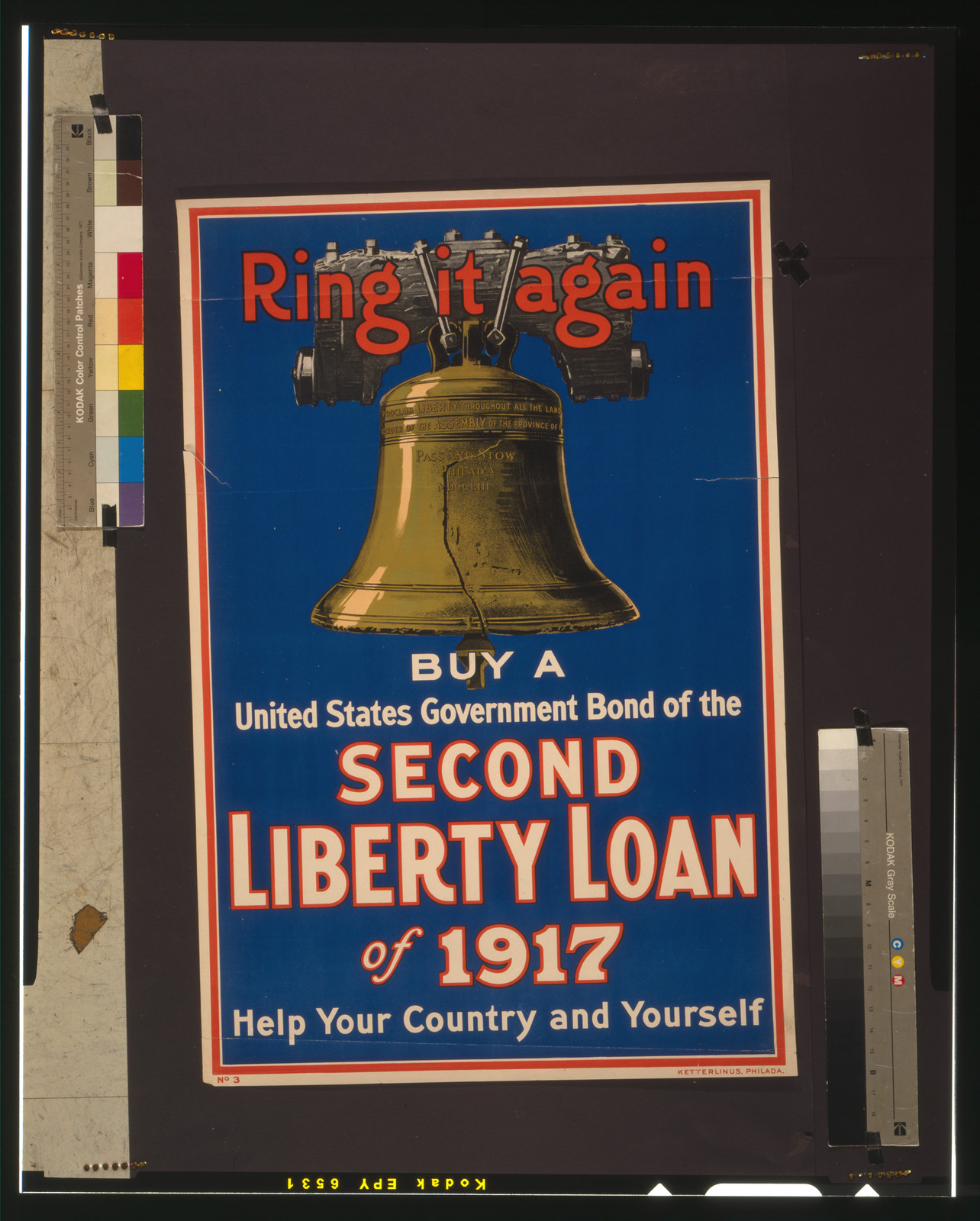 Ring it again Buy a United States Government bond of the Second Liberty Loan of 1917--Help your country and yourself / Ketterlinus, Philada., 1917 — vintage poster