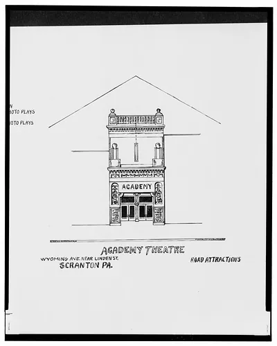 [Gaiety Theatre (Burlesque), Penn Ave. near Spruce St., Academy Theatre, Wyoming Ave. near Linden St., and Capitol Theatre, Penn Ave. near Spruce St., Scranton, Pennsylvania]
