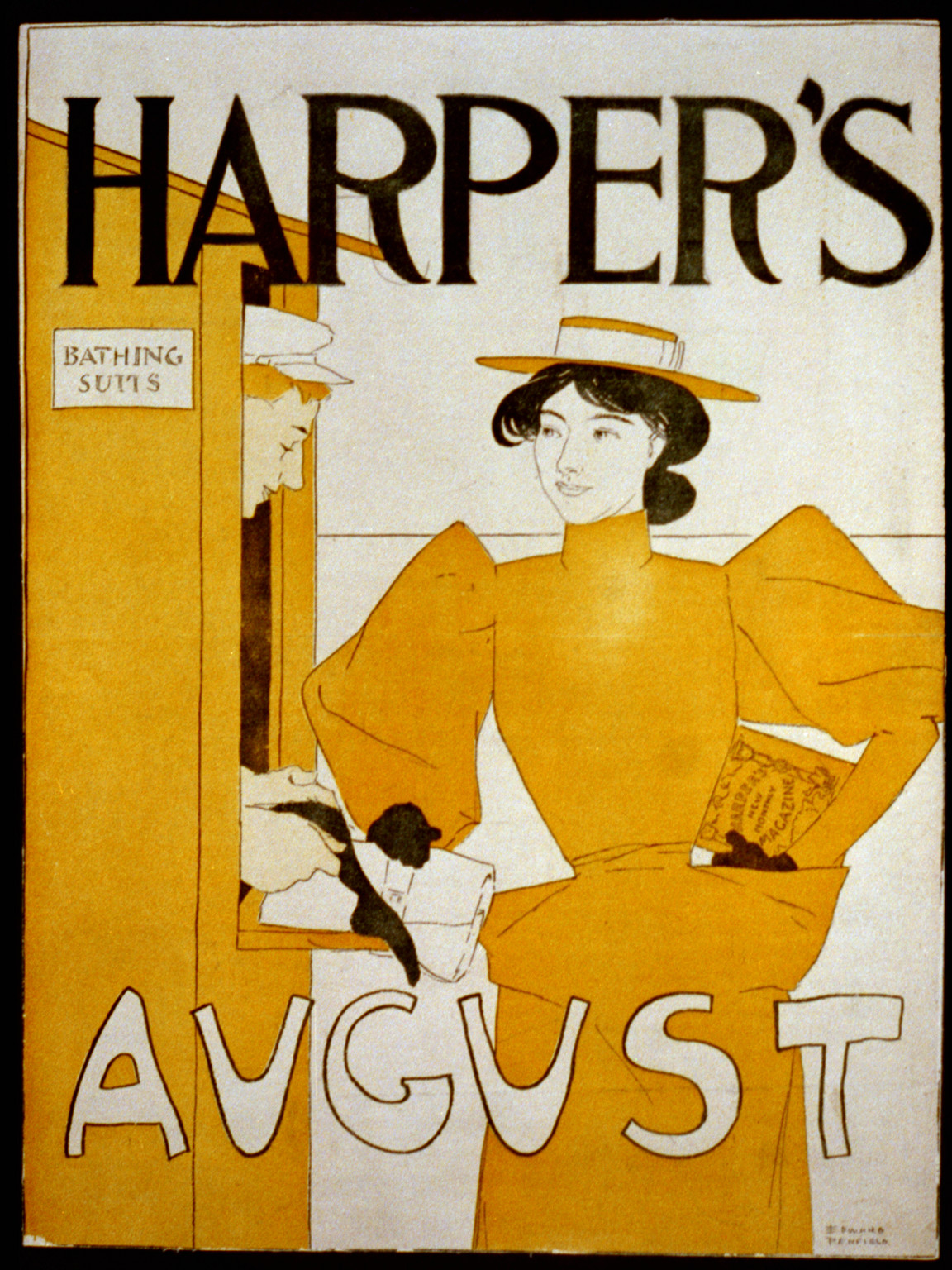 Harper's for August, 1895 — vintage poster