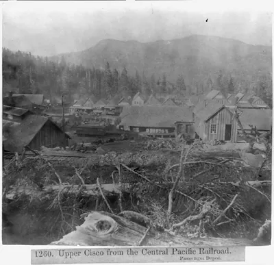 Upper Cisco from the Central Pacific Railroad Passenger Depot