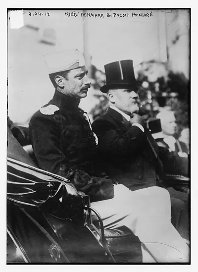 King Denmark and Pres. Poincare