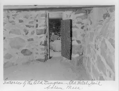 Interior of the old dungeon, old witch jail, Salem, Mass.