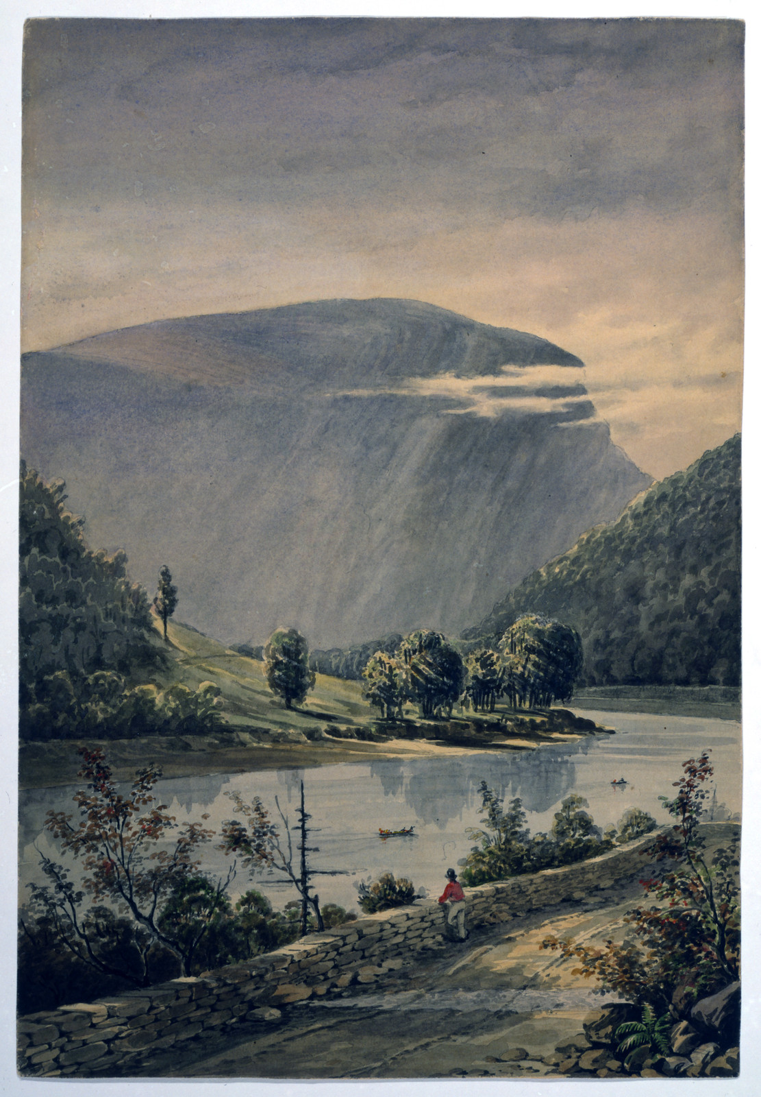 Delaware Water Gap / from nature by J. Queen., 1856 — historic drawing