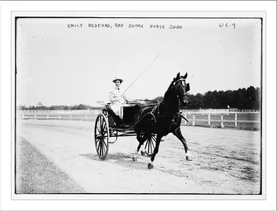 Bay Shore Horse Show, Emily Bedford in back