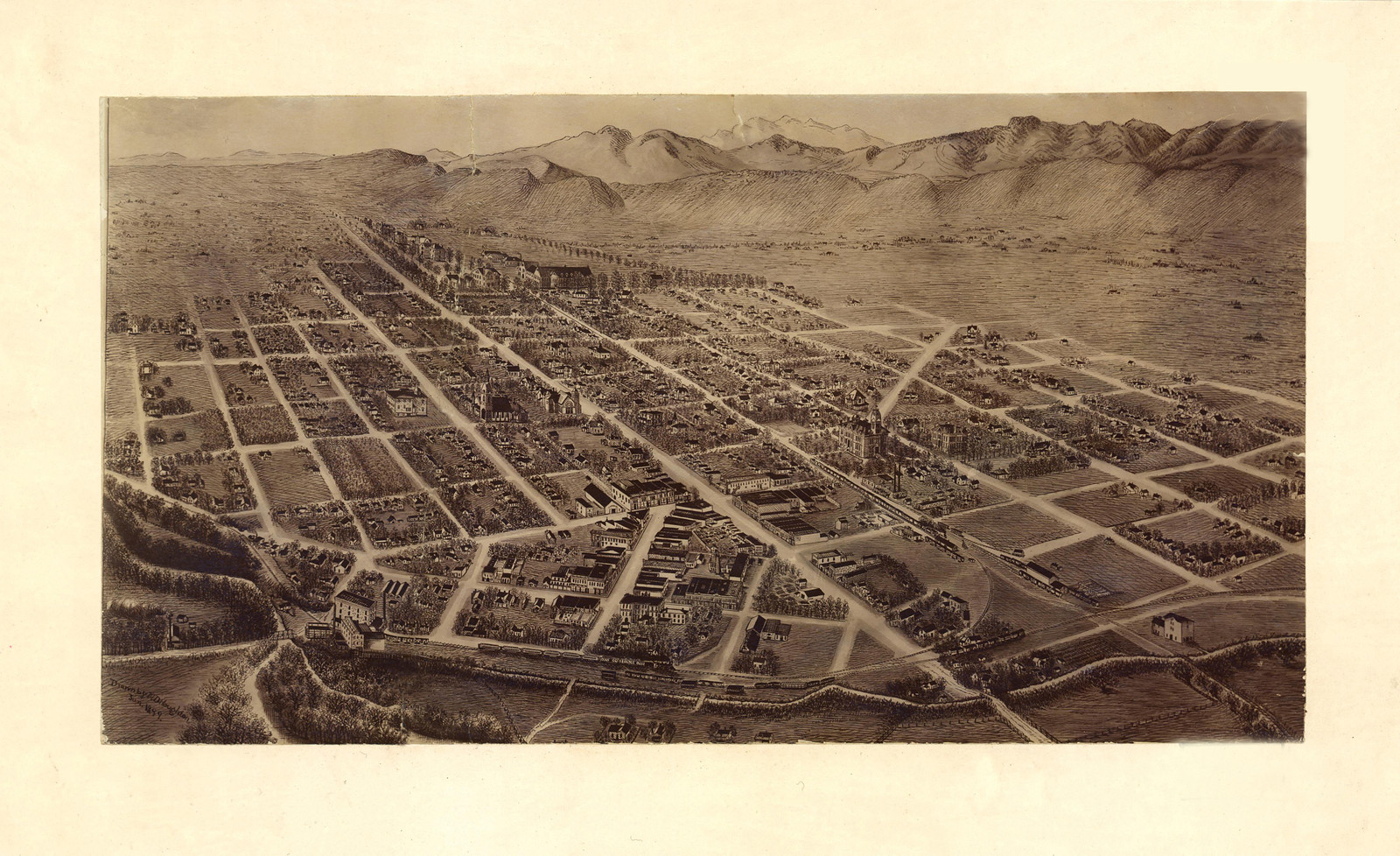 Fort Collins, Colorado, 1899, 1899 — antique map