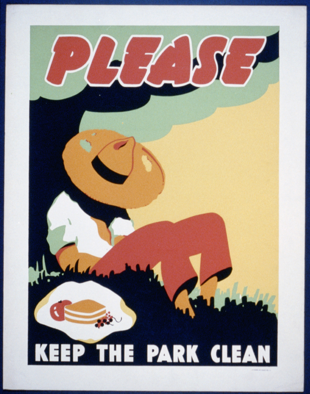 Please keep the park clean, 1937 — vintage poster