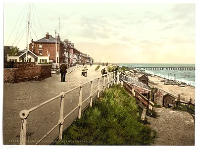 Parade (i.e. promenade) and Coast Guard Station Southwell England