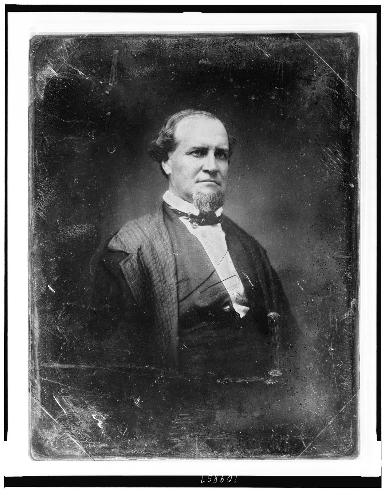 Portrait of a bearded man in a dark coat, 1844 — historic photograph