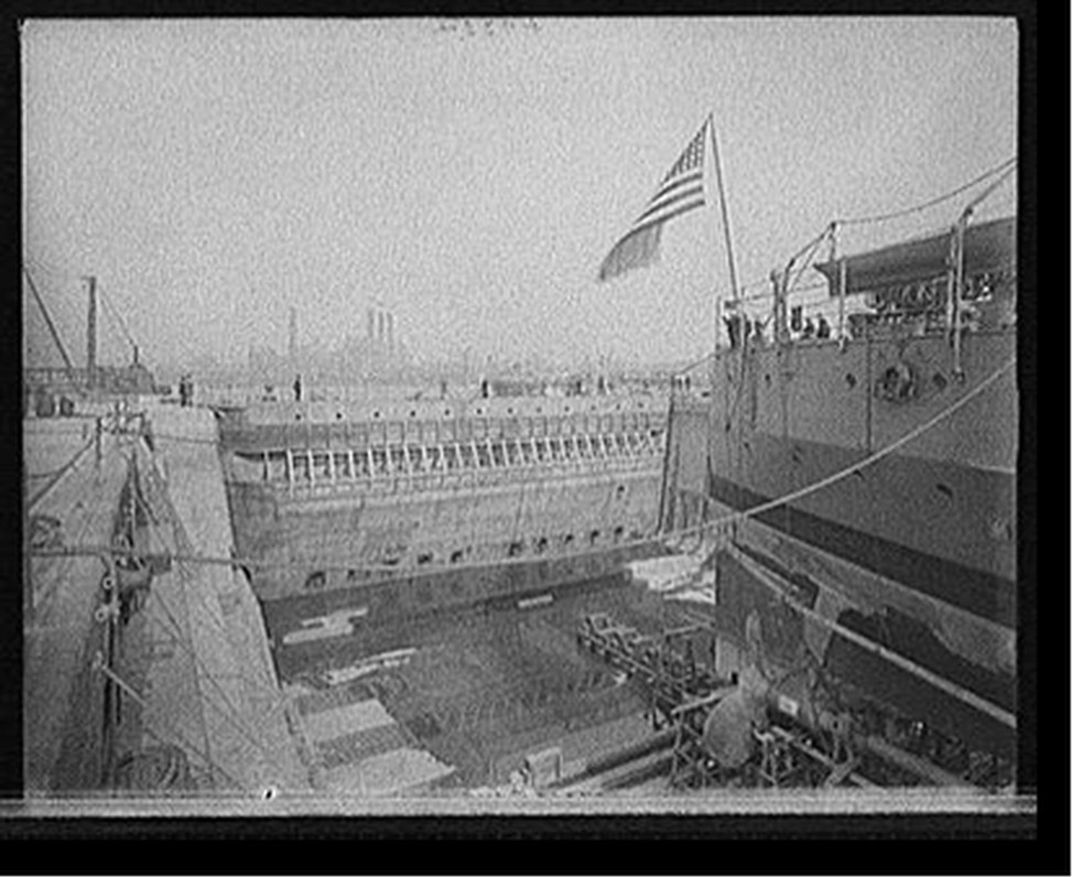 Brooklyn Navy Yard, dock no. 4 gate, c[between 1910 and 1920] — historic photograph