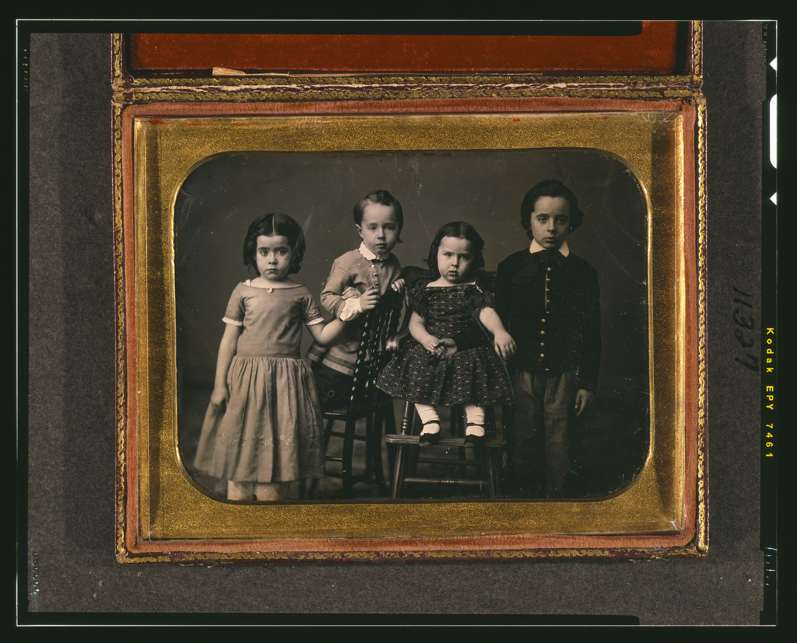 [Lizzie, John, Annie, and Mitchell McAllister], 1851 Dec. 5. — historic photograph