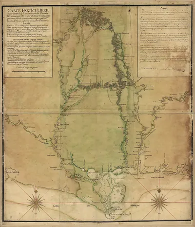 Carte Particulière d'une partie de la Louisiane ou du Fleuve Mississipi