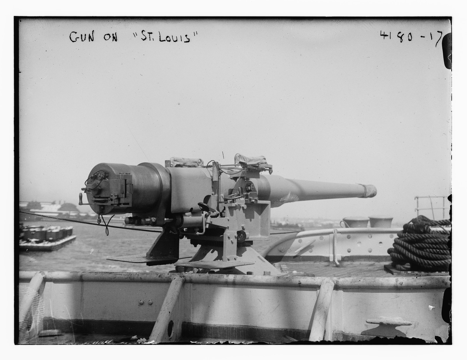 Guns on St. Louis, n/a — historic photograph