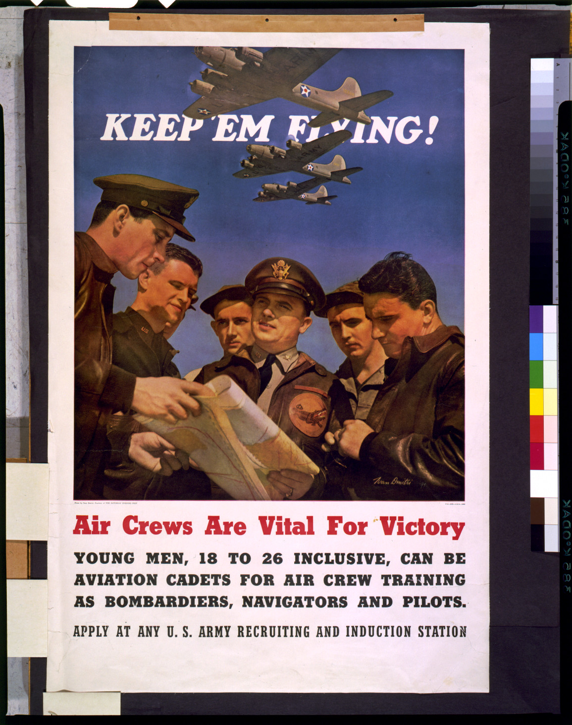 Keep 'em flying!--Air crews are vital for victory / Ivan Dmitri., [19]42. — vintage poster
