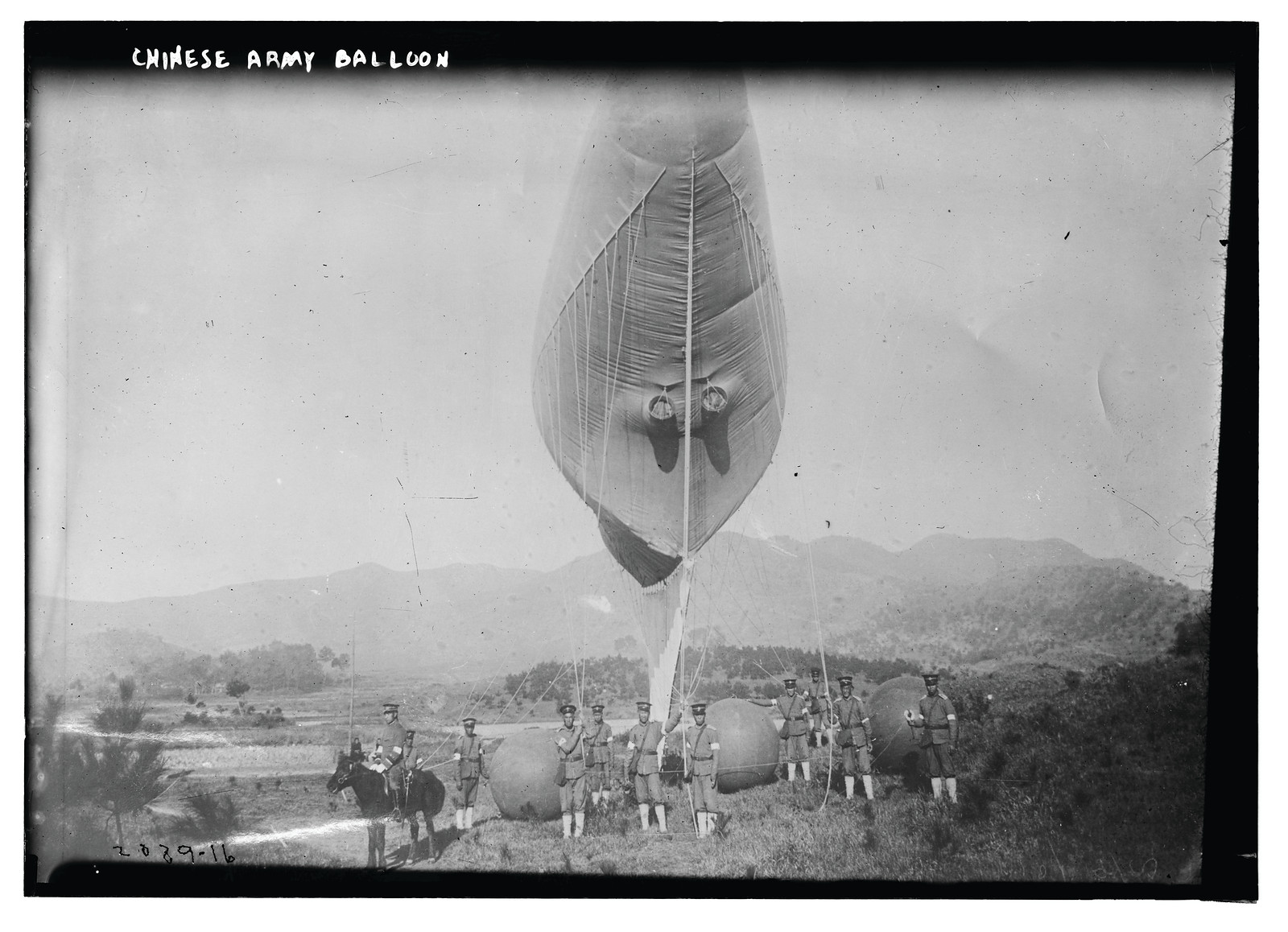 Chinese army balloon, n/a — historic photograph