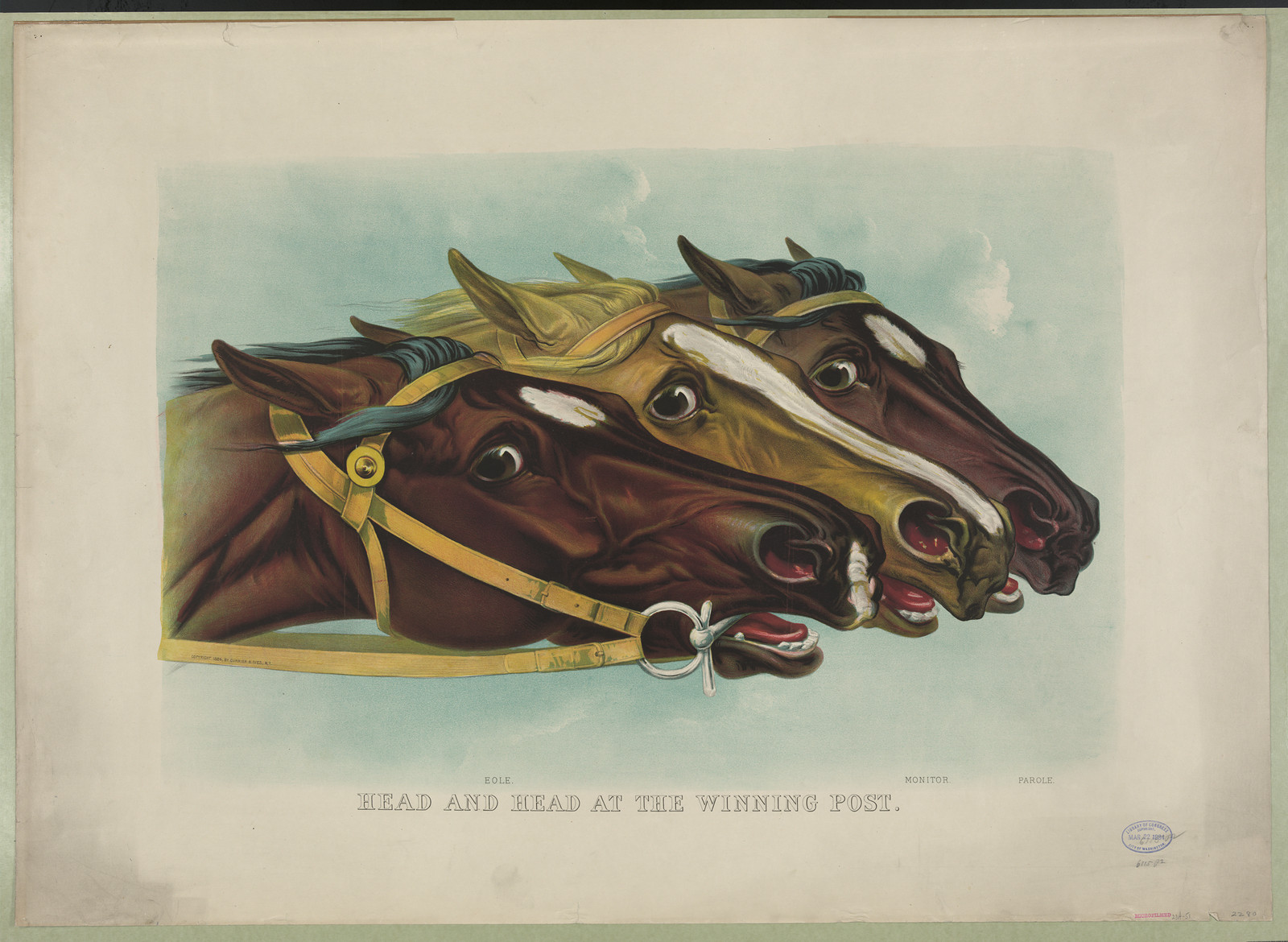 Head and Head at the Winning Post — historic image