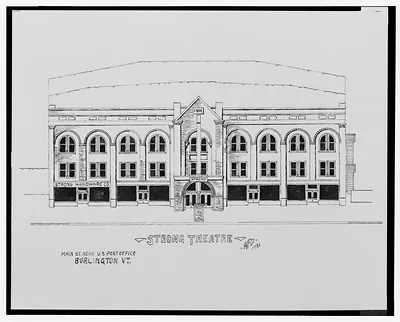 [Strong Theatre, Main St. near U.S. Post Office, Burlington, Vermont] / AFD 1931.