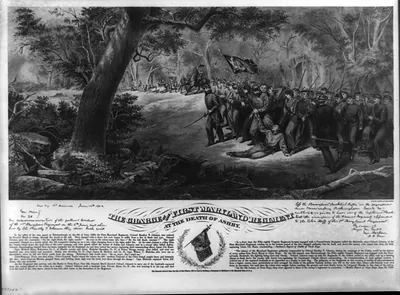 The charge of the first maryland regiment at the death of Ashby