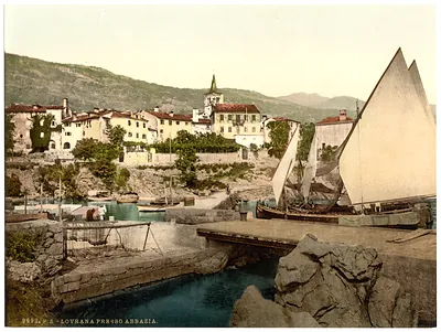 Abbazia Lovrana near Abbazia Istria Austro-Hungary
